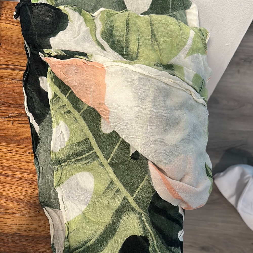 Virginia Wolf Tropical Print Scarf Wrap